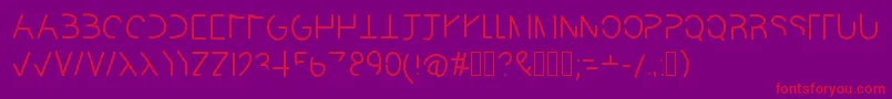Readable Font – Red Fonts on Purple Background