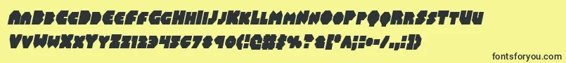 Balastaralcondital Font – Black Fonts on Yellow Background