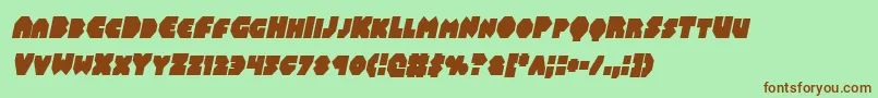 Balastaralcondital Font – Brown Fonts on Green Background
