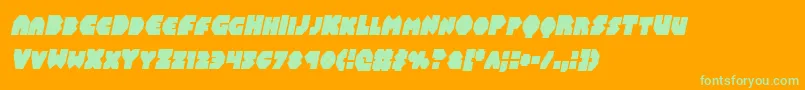 Balastaralcondital Font – Green Fonts on Orange Background