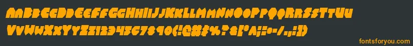 Balastaralcondital Font – Orange Fonts on Black Background