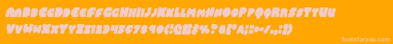 Balastaralcondital Font – Pink Fonts on Orange Background