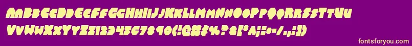 Balastaralcondital Font – Yellow Fonts on Purple Background