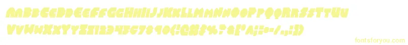 Balastaralcondital Font – Yellow Fonts on White Background