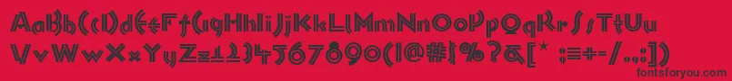 Monkey ffy Font – Black Fonts on Red Background