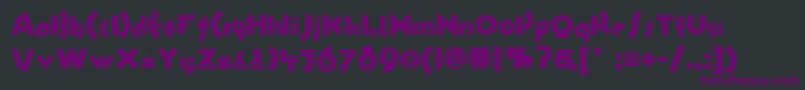 Monkey ffy Font – Purple Fonts on Black Background