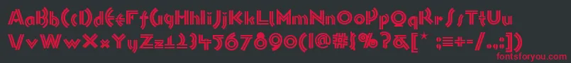 Monkey ffy Font – Red Fonts on Black Background