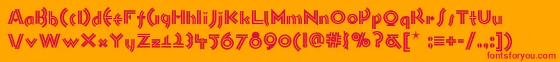 Monkey ffy Font – Red Fonts on Orange Background