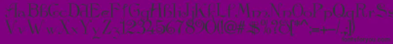 Galleon Font – Black Fonts on Purple Background