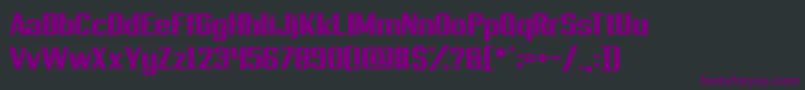 Provisionary Font – Purple Fonts on Black Background