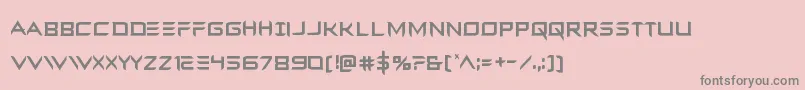 Ferretfacecond-fontti – harmaat kirjasimet vaaleanpunaisella taustalla