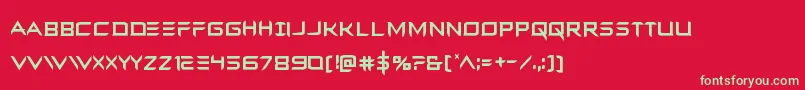 Ferretfacecond Font – Green Fonts on Red Background