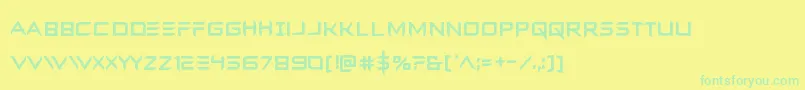 Więcej informacji o czcionce Ferretfacecond Czcionka Ferretfacecond – zielone czcionki na żółtym tle