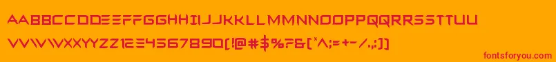 Ferretfacecond Font – Red Fonts on Orange Background