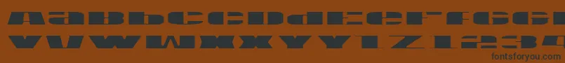 Usav2l Font – Black Fonts on Brown Background