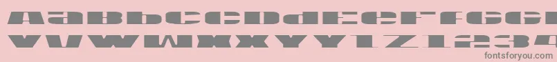 Usav2l Font – Gray Fonts on Pink Background