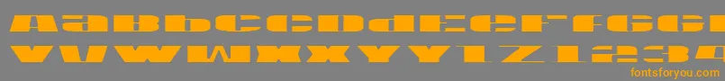 Weitere Informationen zur Usav2l-Schriftart Usav2l-Schriftart – Orangefarbene Schriften auf grauem Hintergrund
