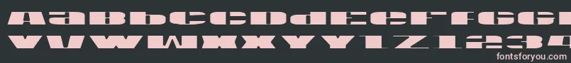 Usav2l Font – Pink Fonts on Black Background