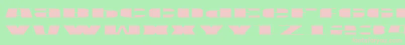 Usav2l Font – Pink Fonts on Green Background