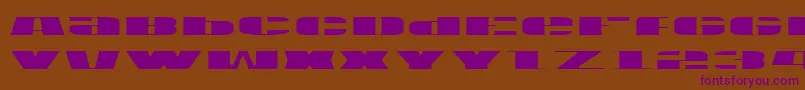 Usav2l Font – Purple Fonts on Brown Background