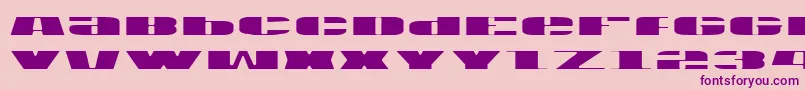 Usav2l Font – Purple Fonts on Pink Background