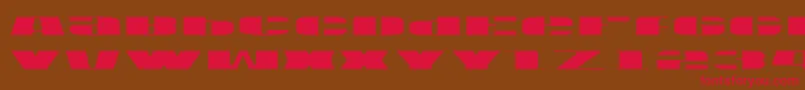 Usav2l Font – Red Fonts on Brown Background