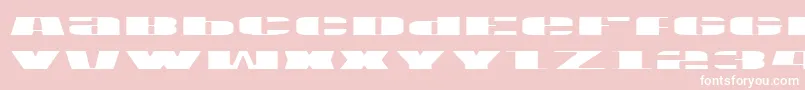 Usav2l Font – White Fonts on Pink Background