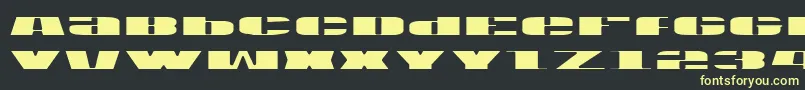 Usav2l Font – Yellow Fonts on Black Background