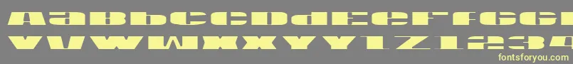 Usav2l Font – Yellow Fonts on Gray Background