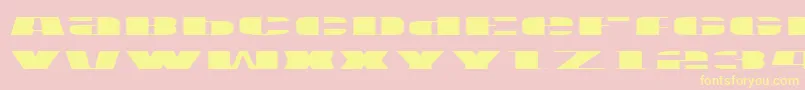 fuente Usav2l – Fuentes Amarillas Sobre Fondo Rosa