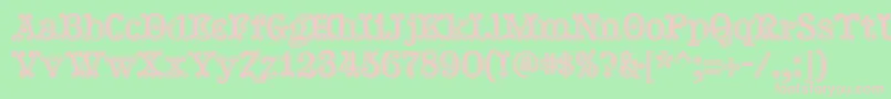 Hallodolly Font – Pink Fonts on Green Background