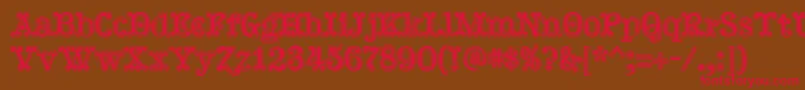 Шрифт Hallodolly – красные шрифты на коричневом фоне