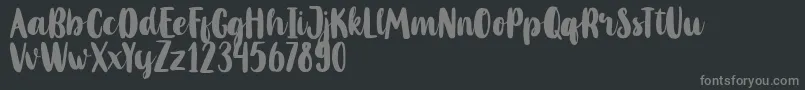 MahoniFreePersonalUse Font – Gray Fonts on Black Background