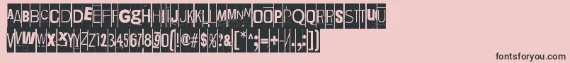 LievidenceSqr Font – Black Fonts on Pink Background