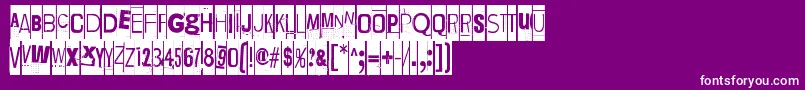 LievidenceSqr Font – White Fonts on Purple Background