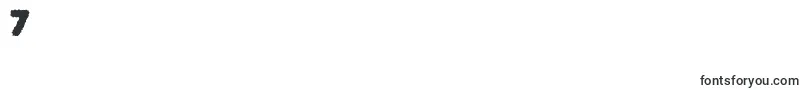 Exposureroughthreec Font – Fonts for Digit 7