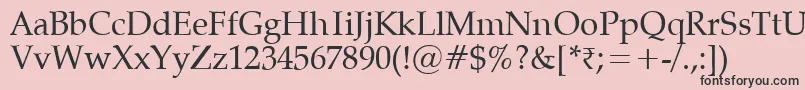 Vaniel Font – Black Fonts on Pink Background