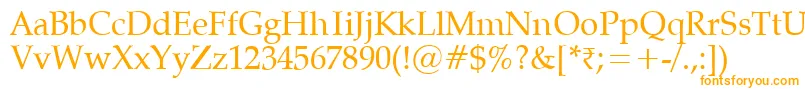 Vaniel Font – Orange Fonts on White Background