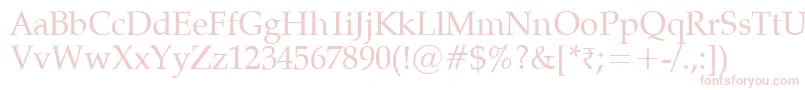 Vaniel Font – Pink Fonts on White Background