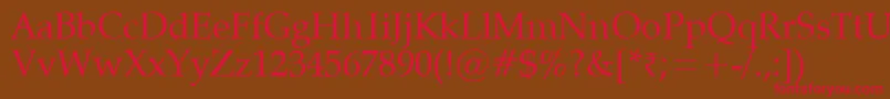 Vaniel Font – Red Fonts on Brown Background