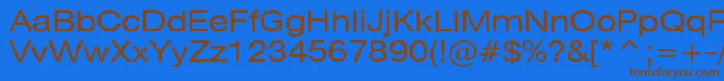 Подробнее о шрифте Heliosextc Шрифт Heliosextc – коричневые шрифты на синем фоне