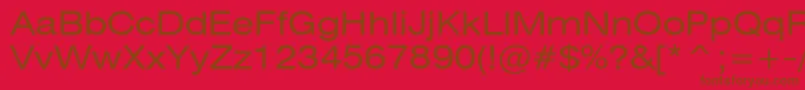 Heliosextc Font – Brown Fonts on Red Background