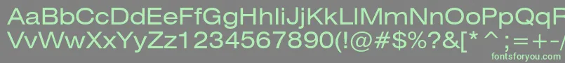 Heliosextc Font – Green Fonts on Gray Background