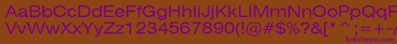 Heliosextc Font – Purple Fonts on Brown Background