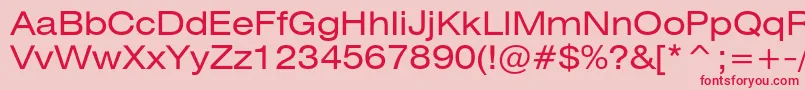 Heliosextc Font – Red Fonts on Pink Background