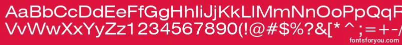 Heliosextc Font – White Fonts on Red Background