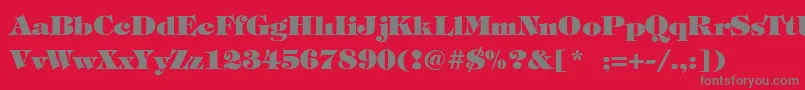 FatimaLiteBold Font – Gray Fonts on Red Background