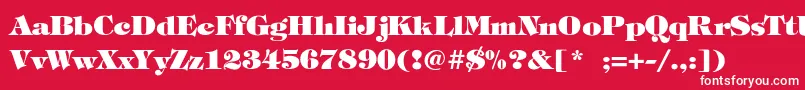 FatimaLiteBold Font – White Fonts on Red Background