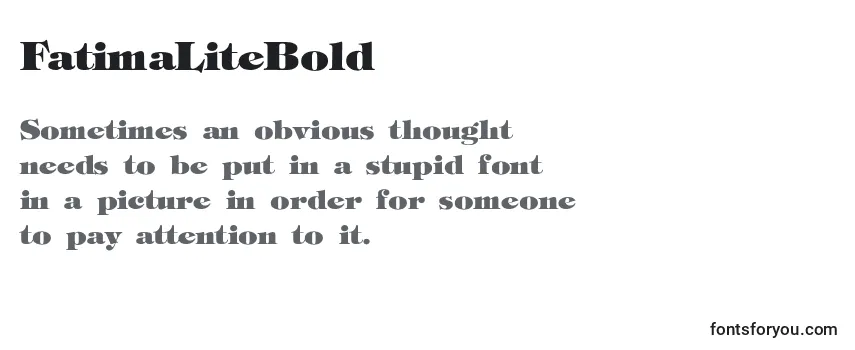 FatimaLiteBold Font