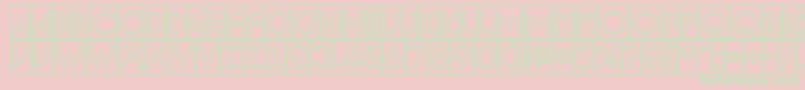 ABosanovacmotl Font – Green Fonts on Pink Background